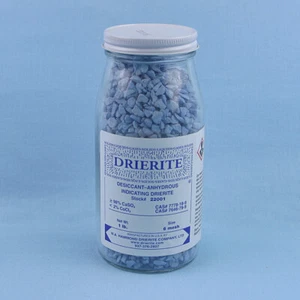 DRIERITE INDICATING DESICCANT CaSO4 CoCl2 1 lb - Picture 1 of 1