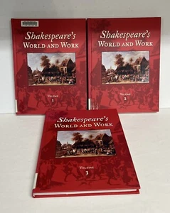 Shakespeare's World and Work 3 Volumes John F. Andrews 2001 Hardcover - Imagen 1 de 24