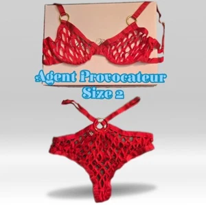 Agent Provocateur Bubbles Lingerie Set - RARE NWOT Size 2 - Picture 1 of 7
