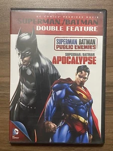 DC Universe Original Movie: Superman/Batman: Public Enemies/Apocalypse 2 DVDs - Foto 1 di 4