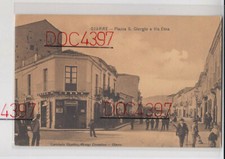 GIARRE CATANIA PIAZZA S. GIORGIO E VIA ETNA DROGHERIA ANIMATA FPV 1908 BELLA