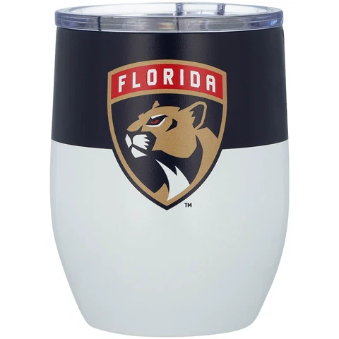 Florida Panthers 16oz. Colorblock Stainless Steel Curved Tumbler Cover
