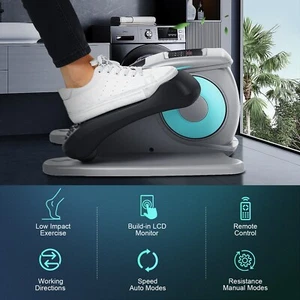 Under Desk Elliptical Machine Electric Foot Pedal Exerciser Bike Trainer Cardio✨ - Picture 1 of 9
