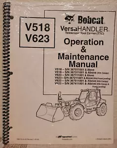 Bobcat V518/V623 Versa Handler Operation & Maintenance Manual P/N 6901155 - New! - Picture 1 of 2