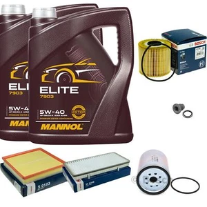 Bosch Inspección Set 10L mannol Elite 5W-40 para Renault Trafic II Autobús 2.5 - Imagen 1 de 12