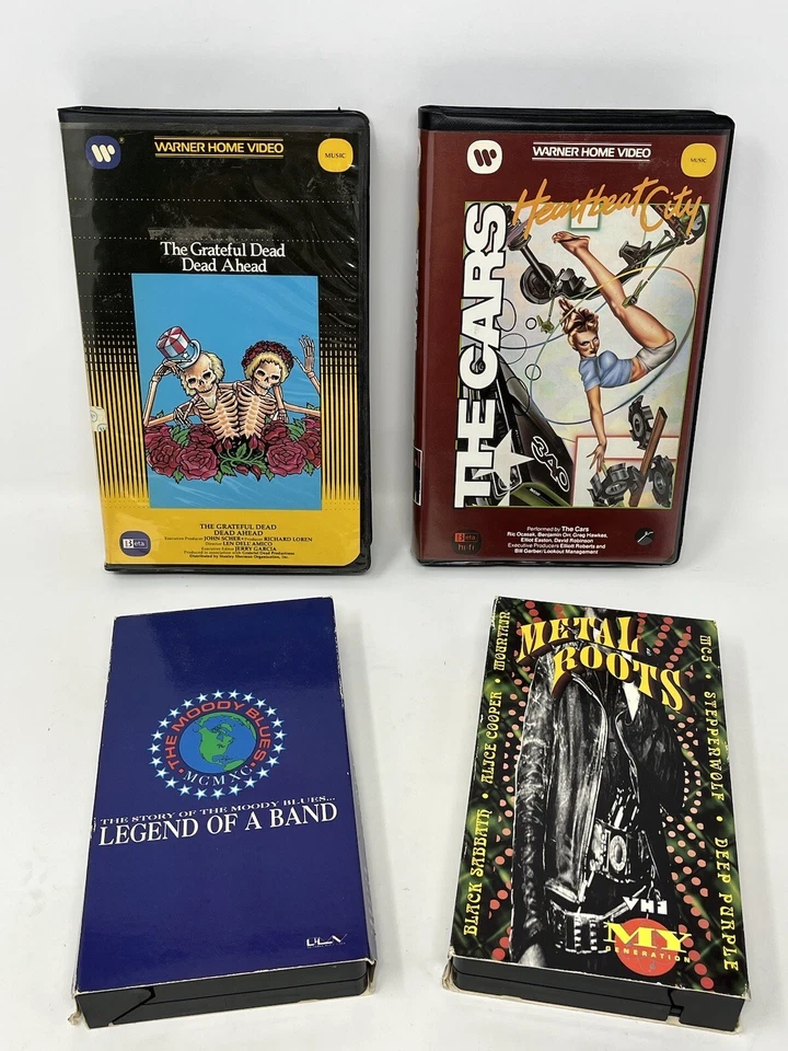 Vintage Music VHS lot, VH1, Grateful Dead, The Cars, The Moody Blues TESTED - Image 1 of 4
