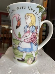 Disney Alice in Wonderland's Cafe Mug Cup Paul Cardew Queen Flamingo Hedgehogs - Picture 1 of 12