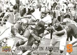 SÁBADO EN ACCIÓN Floyd Little INSERTO BRONCOS Siracusa NARANJA PATIO - Imagen 1 de 1