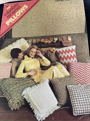 Columbia Minerva Pillows 8 Items To Knit and Crochet Leaflet 2589 - Image 1 of 4