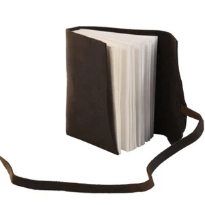 Eco-Artisan Leather Journal - Recycled Paper, Handmade - Picture 1 of 1