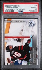 CONNOR BEDARD 2023 Upper Deck Game Dated Moments Variation 1V GEM PSA 10