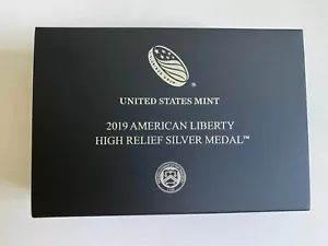 2019 American Liberty High Relief Silver Matte Medal ( 2.5 troy oz. ) 99.9% silv - Picture 1 of 12