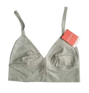 Bralette donna comfort cotone grigio erica SPANX XS nuova - Foto 1 di 14