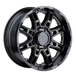 Level 8 Slingshot 20x9 5x139.7 10mm Matte Black Wheel - Picture 1 of 2