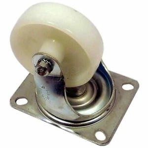 Rueda giratoria de nailon de 50 mm. Placa: 66mm x 48mm, Accesorios: 54mm x 24mm - Imagen 1 de 1