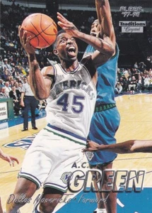 1997-98 Fleer Traditions CRYSTAL A.C. Green #194 - Mavericks - Picture 1 of 2