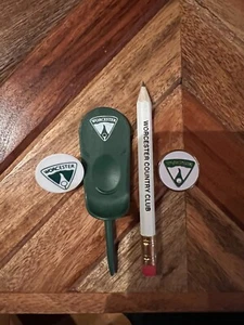 Worcester CC New metal golf ball marker divot tool pencil plastic marker Ryder - Picture 1 of 1