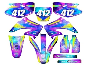 2004-2012 CR 125 R SPACE KADET Galaxy Senge kit de gráficos compatible con Honda - Imagen 1 de 10
