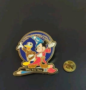 Prendedor Disney WDW LE Artist Choice Fantasia Sorcerer Mickey & Donald 2000 - Imagen 1 de 8