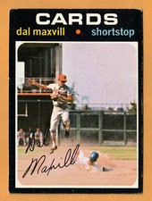 1971 Topps Dal Maxvill #476 St. Louis Cardinals VGEX
