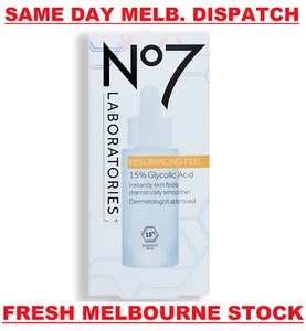 No7 Laboratories RESURFACING PEEL 15% Glycolic Acid SMOOTHER BRIGHTER SKIN 30mL - Picture 1 of 7