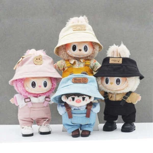 1PC Macaron-Colored Overalls For 17cm Labubu Doll Clothes Cute Fashion Clothes - Picture 1 of 20