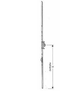 Roto Centro 100  DK Tür Getriebe 1730 FFH 1601-2000 mm variabel D14,5 mm R610C40 - Bild 1 von 2