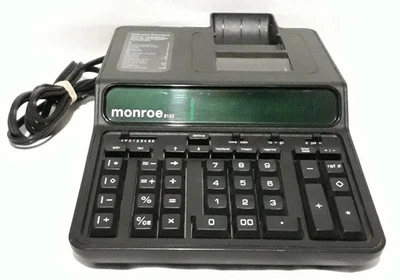 Monroe 8125 Calculator Professional Heavy Duty Desktop Calculator Tested Working - Image 1 of 4