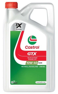 CASTROL GTX A3/B4 10W-40 5 Liter Motoröl Motorenöl Teilsynthetisch für Fiat Öl - Bild 1 von 4