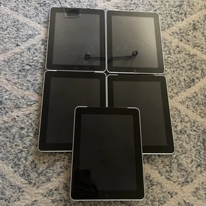 Lot of 5 Apple iPads A1337/ A1219 -1st Gen Wi-Fi 64G/32G Tablets - Parts/Repair - Picture 1 of 7