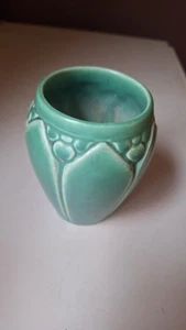 Rookwood Kunstkeramik Form 2090 matt grün Lotusblatt Vase Design 1921 - Bild 1 von 4