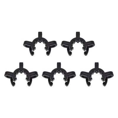 Lab Joint Clip Plastic Clamp for 14/20 or 14/35 Glass Taper Joints Black 5Pcs - Image 1 of 4