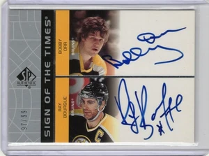02-03 SP AUTHENTIC SIGN OF THE TIMES DUAL AUTO RAY BOURQUE / BOBBY ORR 97/99 - Picture 1 of 1