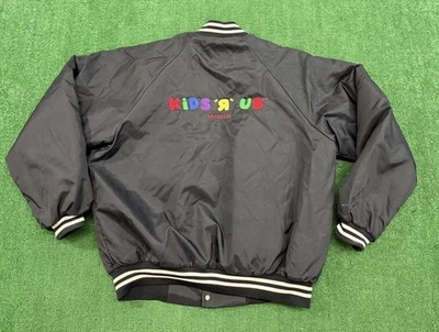 VTG 80’s Toys R Us Kids R Us Employee Satin Jacket Size XL - Image 1 of 4