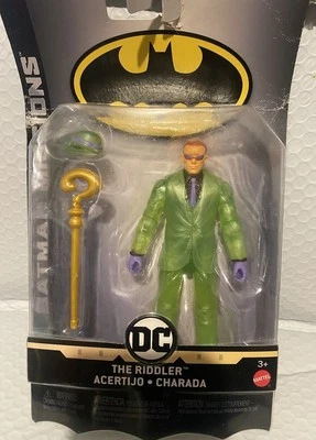 "Figura de acción de Batman Missions de DC COMICS * The RIDDLER * 6"" ~ NUEVA EN TARJETA" Foto 1 de 4