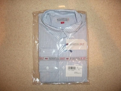 Resistol 1927 одиночный карман синий/синий чек платье рубашка L новый с Ярлыками сделано в США! - Изображение 1 из 4