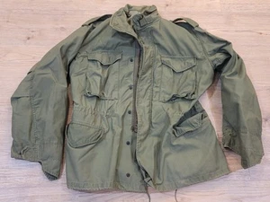 Chaqueta de Campo Vintage Para Hombre Olive Drab M65 Ejército de Estados Unidos M General Cremallera Años 70 ¡LEER!! - Imagen 1 de 12