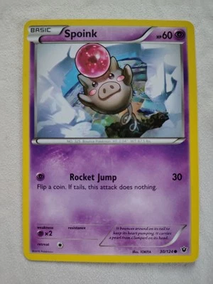 Spoink Regular 30/124 Fates Collide 2016 Pokemon TCG NM - Image 1 of 2