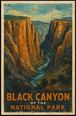 Póster del Parque Nacional Black Canyon Foto 1 de 4