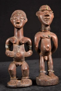 A Primitive Songye Twin Statue DR Congo Africa Afrika, Afrika 1005 - Bild 1 von 6