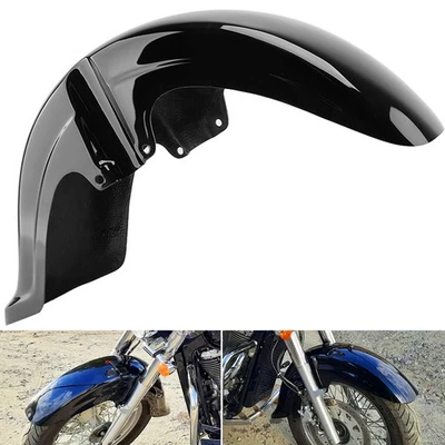 Guardabarros delantero negro vivo para Suzuki Boulevard C50 Intruder Volusia 800 2001-2017 Foto 1 de 4