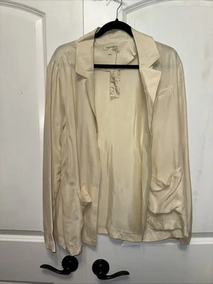 Chaqueta estilo blazer abierta ligera color tostado Mystree nueva con etiquetas talla grande Foto 1 de 4