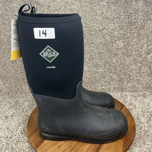 Muck Men's Chore Classic Tall Boot Black MISMATCHED SIZES 12/14 Different Boots - Picture 1 of 10