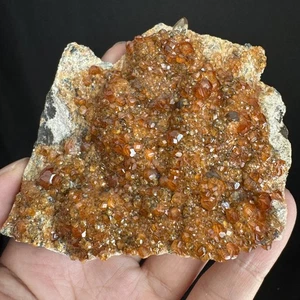 Granate Spessartine 161 gramos (piedra Fanta) en matriz de Fujian, China #80 - Imagen 1 de 12