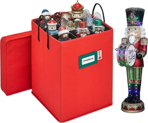 Weihnachten Nussknacker und Figur Sammlerstück Aufbewahrungsbox - für bis zu 9-16" T - Bild 1 von 9