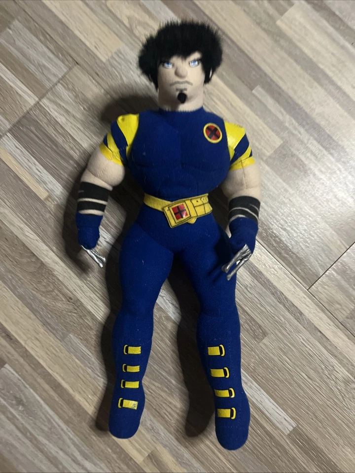 Muñeco de peluche Wolverine Marvel X-Men 2003 vintage niños cómic coleccionable Foto 1 de 4