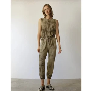 Tuta a maniche corte in jersey Raquel Allegra verde militare taglia 0 = US XS - Foto 1 di 14