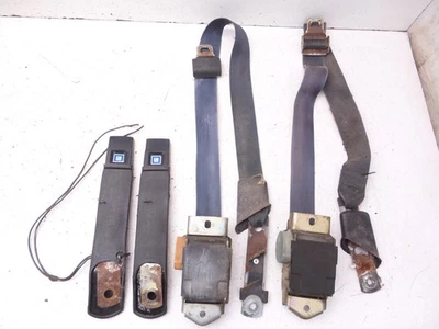 74-81 Camaro Firebird Juego de cinturones de seguridad receptores retractores negros GM Foto 1 de 4