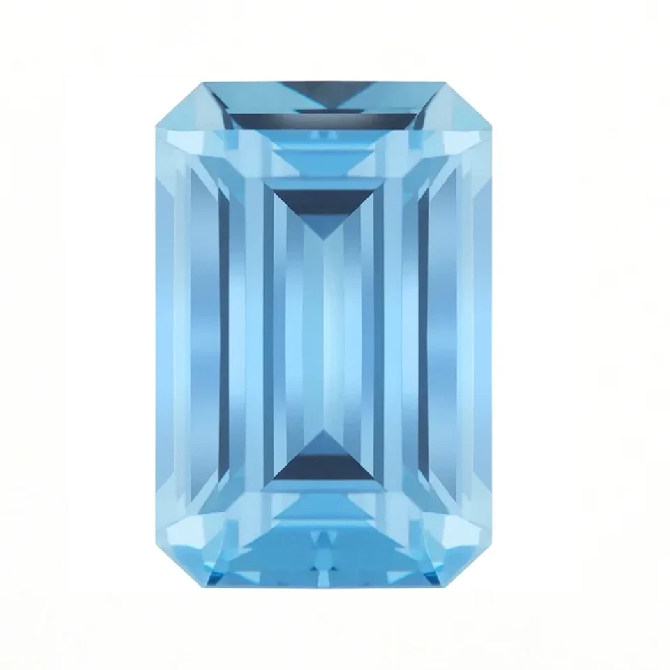 Изумруд ступенчатой огранки аквамарин ограненный качество имитация драгоценных камней больших размеров - Изображение 1 из 1