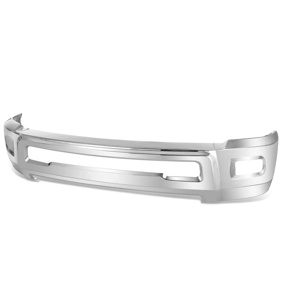 Barra frontal cromada para parachoques Fit 10-18 Dodge Ram 2500 3500 sin orificios para sensor de estacionamiento Foto 1 de 4